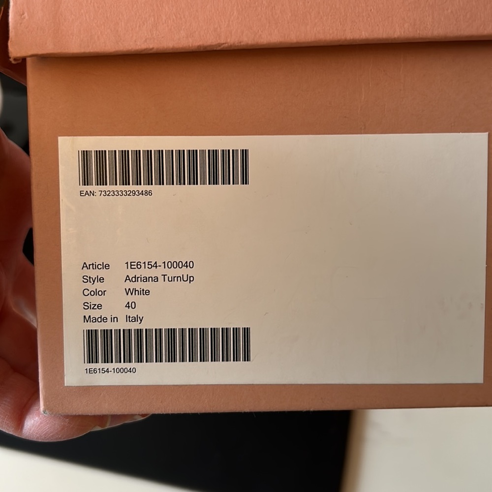 UNISEX ACNE STUDIOS Adrian/Adriana white sneakers ladies size 40 men’s size 7 - Picture 11 of 14